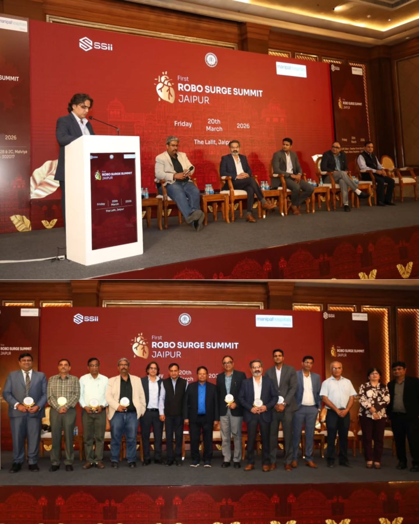 𝗙𝗶𝗿𝘀𝘁 𝗥𝗼𝗯𝗼𝘁𝗶𝗰 𝗦𝘂𝗿𝗴𝗲 𝗦𝘂𝗺𝗺𝗶𝘁 𝗝𝗮𝗶𝗽𝘂𝗿
An incredible evening dedicated to the future of robotic surgery in India, with 𝟮𝟬𝟬+ 𝘀𝘂𝗿𝗴𝗲𝗼𝗻𝘀 𝗷𝗼𝗶𝗻𝗶𝗻𝗴 𝘂𝘀 .
Celebrating a proud milestone of 𝟭𝟬𝟬+ 𝗥𝗼𝗯𝗼𝘁𝗶𝗰 𝗖𝗮𝗿𝗱𝗶𝗮𝗰 𝗦𝘂𝗿𝗴𝗲𝗿𝗶𝗲𝘀 💙 a journey powered by precision, innovation, and teamwork.
Heartfelt thanks to our dedicated cardiac team for their excellence and commitment.
Special gratitude to Dr. Sudhir Srivastava for sharing his invaluable insights and guiding us in advancing robotic cardiac surgery.
Grateful to all the esteemed surgeons, healthcare professionals, and guests who made this event truly successful. 🙏
#RoboticSurgery #CardiacSurgery #HealthcareInnovation #MedicalExcellence #JaipurEvents